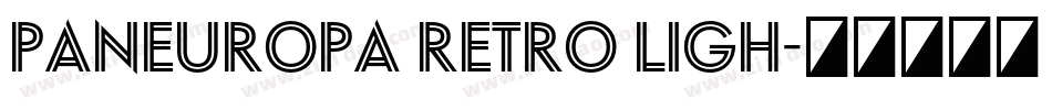 Paneuropa Retro Ligh字体转换